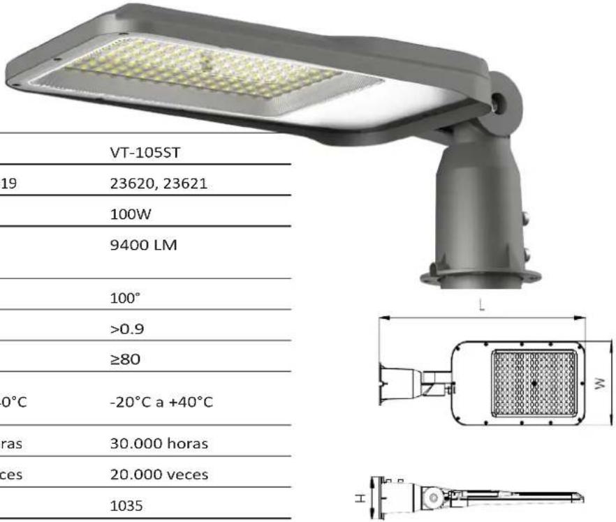 V-TAC VT55ST - MANUAL DE INSTRUCCIONES - 1
