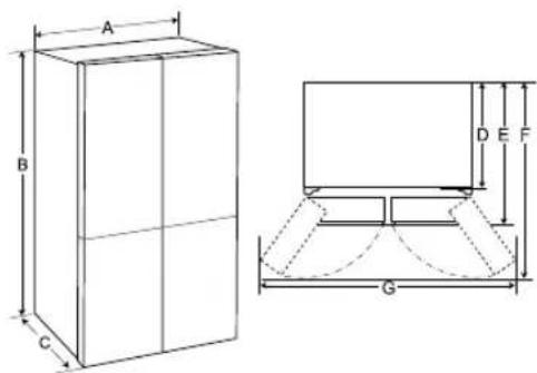 LG GMM41MSBEM - Dimensions et espaces - 1