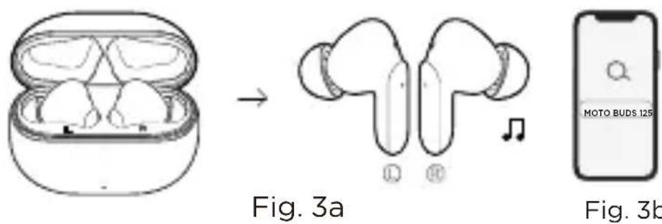 MOTOROLA Moto Buds 125 - Ligar/Desligar/Emparelhar - 1