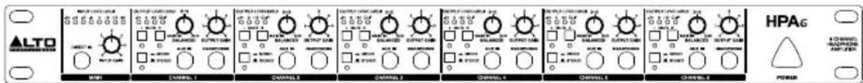 ALTO HPA6 - FRONT PANEL CONTROLS - 1
