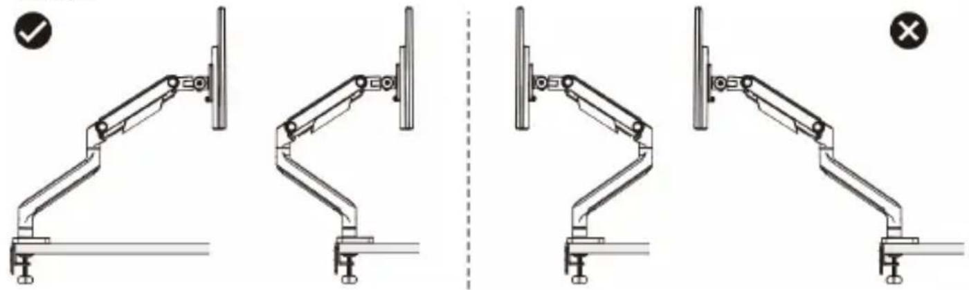 StarTech.com H1M1AG1MONITORARM - WARNING! - 2