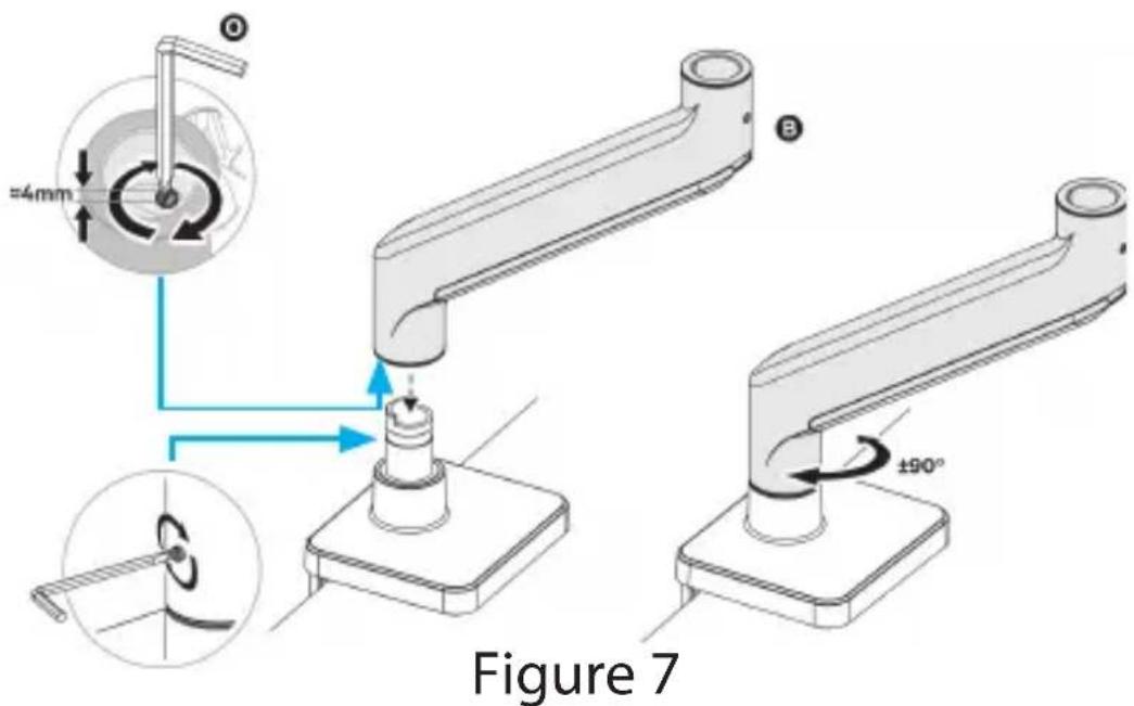 StarTech.com H1M1AG1MONITORARM - Method A) For +90^ Rotation - 1