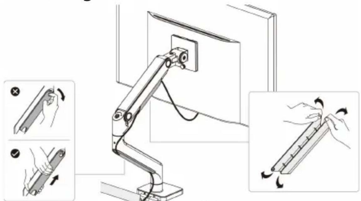 StarTech.com H1M1AG1MONITORARM - Cable Management - 1