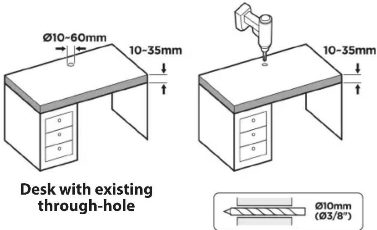 StarTech.com H1M1AG1MONITORARM - Method B) For Grommet Mount - 1