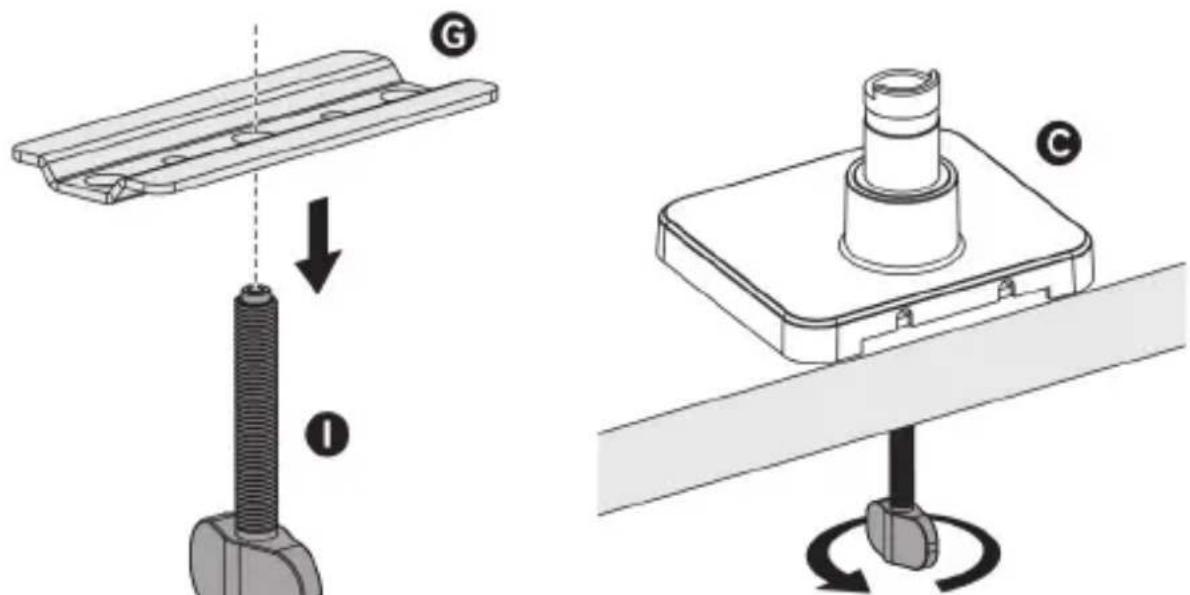 StarTech.com H1M1AG1MONITORARM - Method B) For Grommet Mount - 2