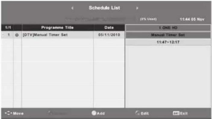 Engel LE2462CA - Lista de horarios - 1