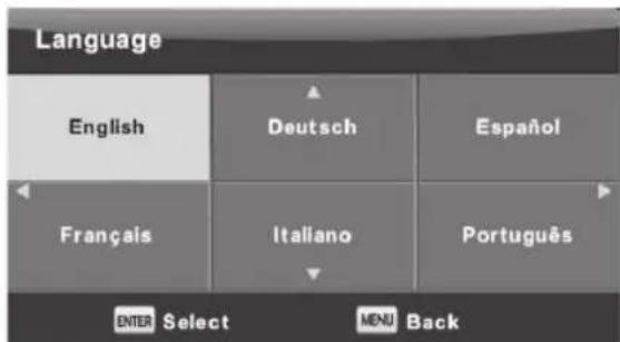 Engel LE2462CA - OSD Language - 1
