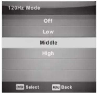 Engel LE2462CA - Mode 120Hz (uniquement sur les téléviseurs UHD) - 1