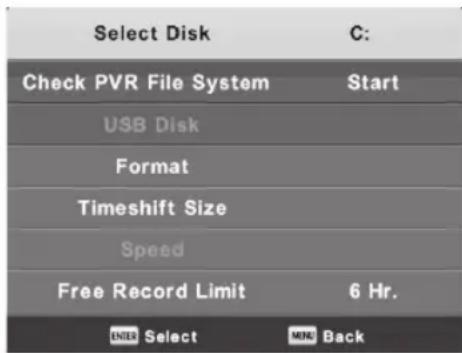 Engel LE2462CA - PVR File System - 1