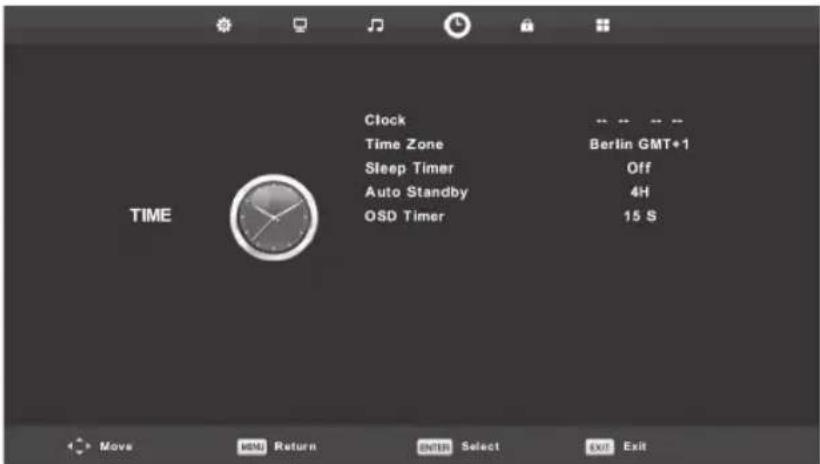 Engel LE2462CA - Time Menu - 1