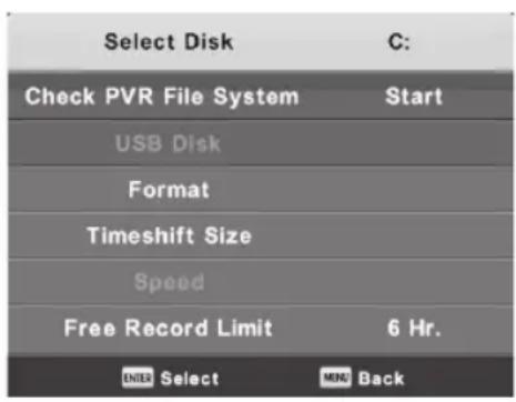 Engel LE2462CA - Sistema di file PVR - 1