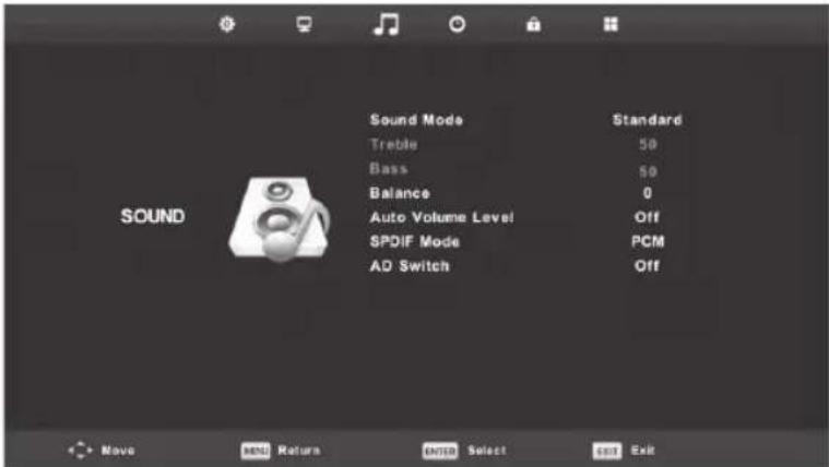 Engel LE2462CA - Sound Menu - 1