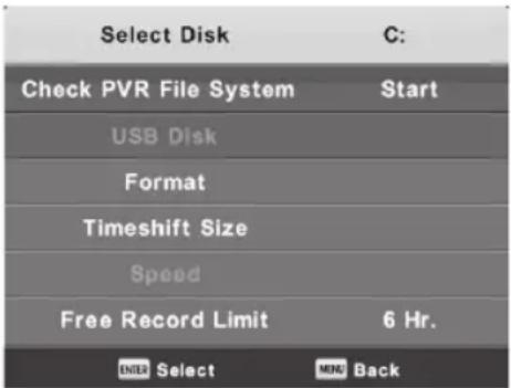 Engel LE2462CA - Sistema de ARCHivos PVR - 1