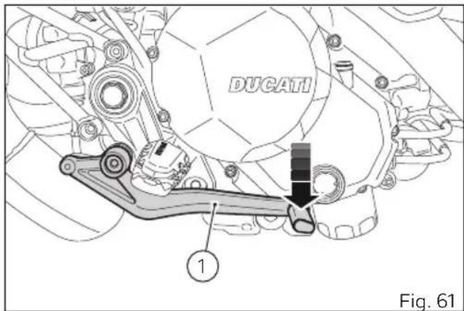 DUCATI Hypermotard 950 RVE (2025) - Pédale de commande frein arrêté - 1