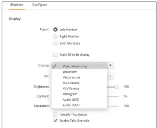 Blackmagic Design SmartView 4K G3 - Monitor Ayarlari - 1