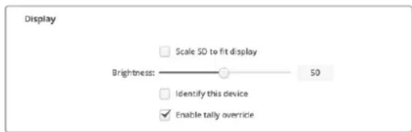 Blackmagic Design SmartView 4K G3 - 启用Tally边框 - 1