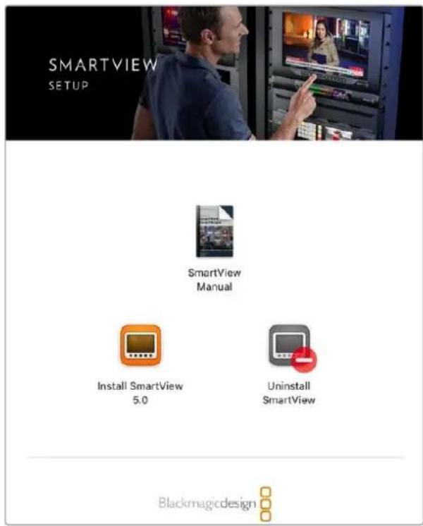 Blackmagic Design SmartView 4K G3 - Blackmagic SmartView Setup Yaziliminin Yüklenmesi - 1