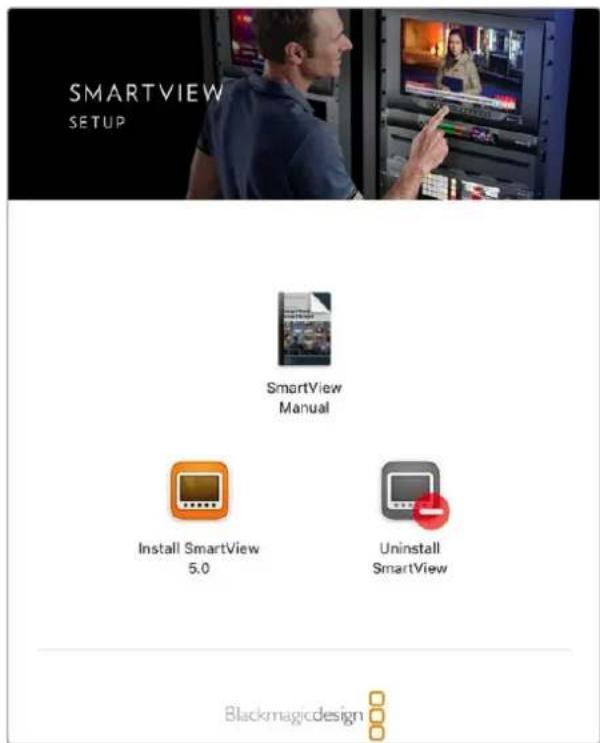 Blackmagic Design SmartView 4K G3 - Installieren von Blackmagic SmartView Setup - 1