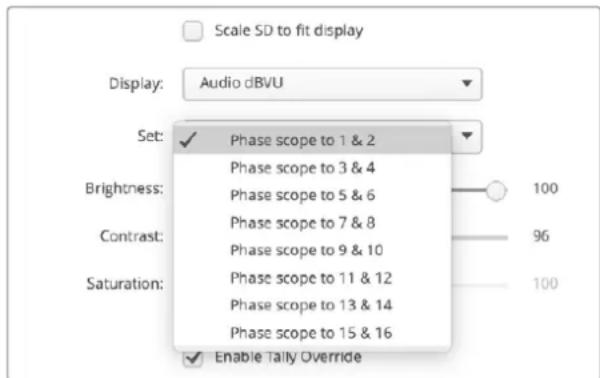 Blackmagic Design SmartView 4K G3 - Affichages des niveaux audio - 2
