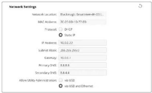 Blackmagic Design SmartView 4K G3 - Network Location (Emplacement réseau) - 1