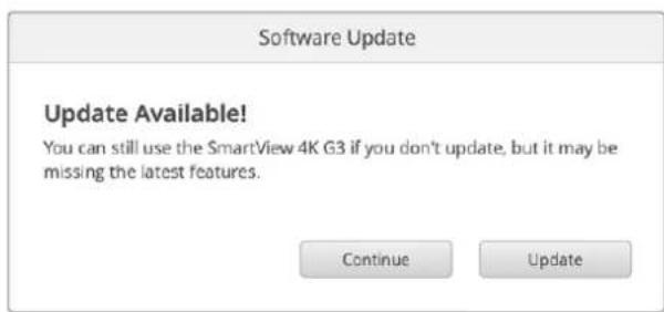 Blackmagic Design SmartView 4K G3 - Updating the Software - 1