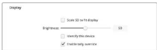 Blackmagic Design SmartView 4K G3 - Abilitare il tally - 1