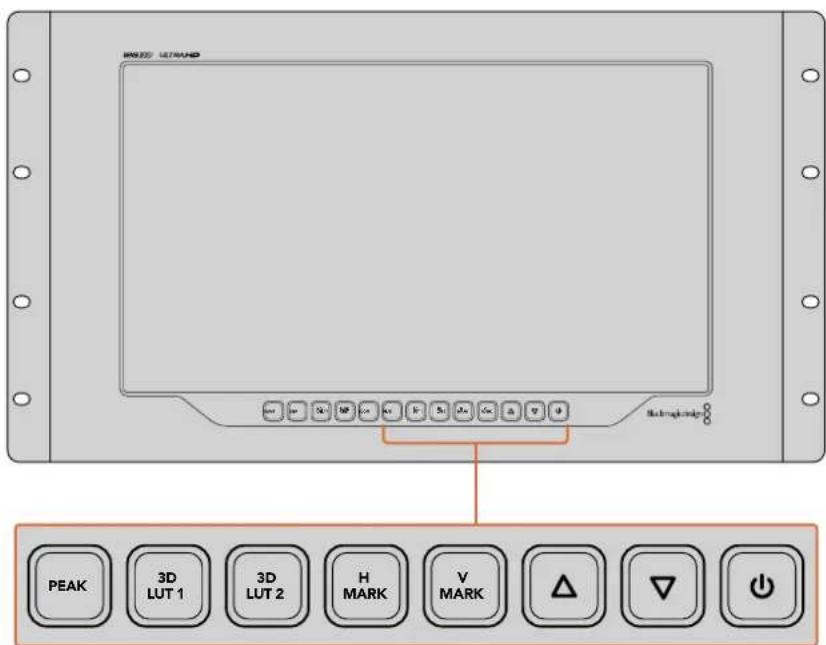 Blackmagic Design SmartView 4K G3 - 水平标记线和垂直标记线 - 1