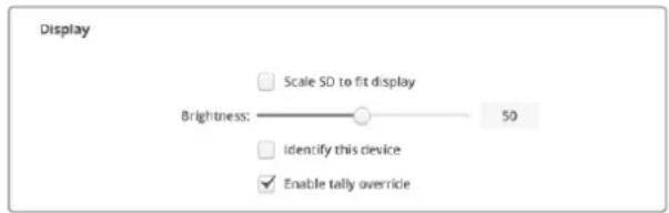 Blackmagic Design SmartView 4K G3 - Aktivieren von Tally-Umrandungen - 1