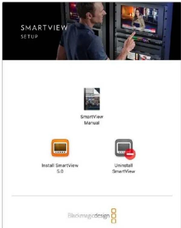 Blackmagic Design SmartView 4K G3 - 安装BlackmagicSmartView Setup - 1