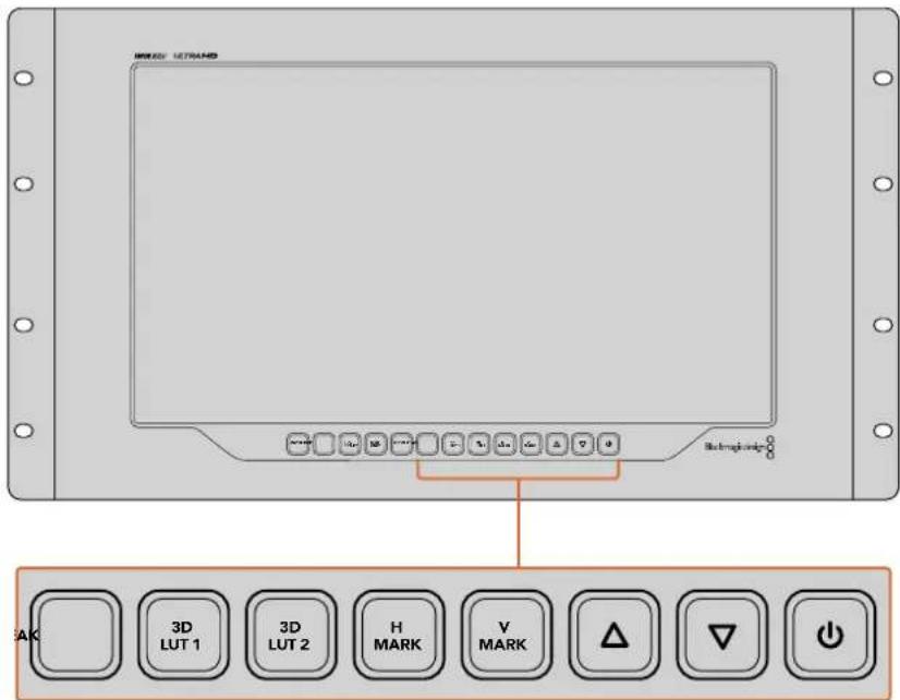 Blackmagic Design SmartView 4K G3 - H Mark ve V Mark Butonlari - 1
