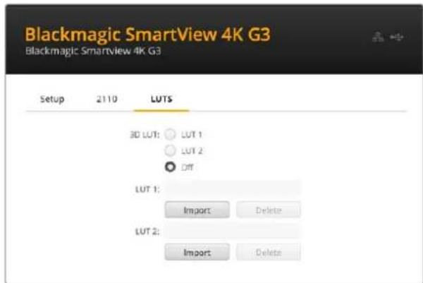Blackmagic Design SmartView 4K G3 - PTP 邮递地址(PTP Clock Settings) - 1
