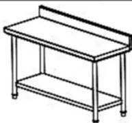 Royal Catering RCWT100X60SB - STAINLESS STEEL WORKTABLE - 14