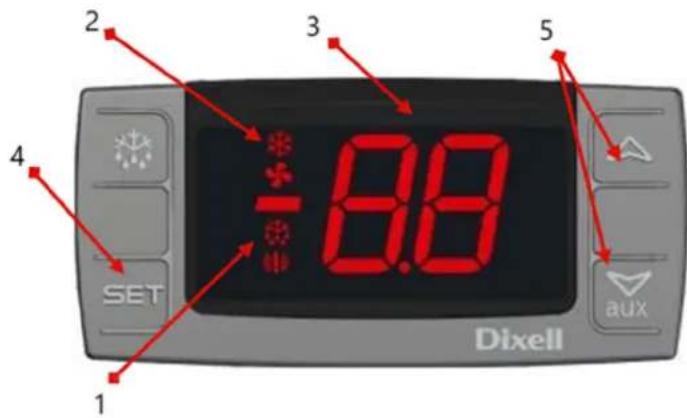 Royal Catering RCST6DR240 - Pannello di controllo e regolazione della temperatura - 1
