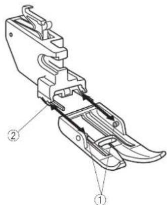 ELNA eXcellence 760 PRO - Remplacement du pied à double entraînement - 1