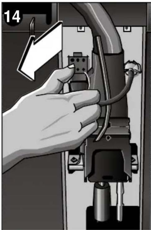 BOSCH B1RKM16002 - Disconnecting the flexible duct - 1