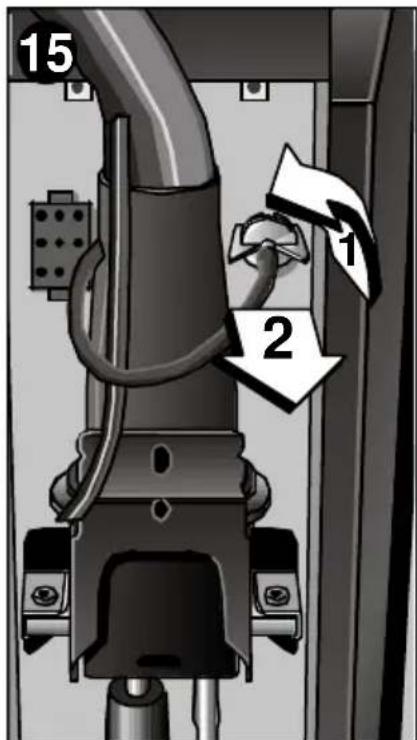 BOSCH B1RKM16002 - Disconnecting the flexible duct - 2