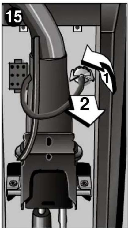 BOSCH B1RKM16002 - Disinserire il tubo flessible. - 2