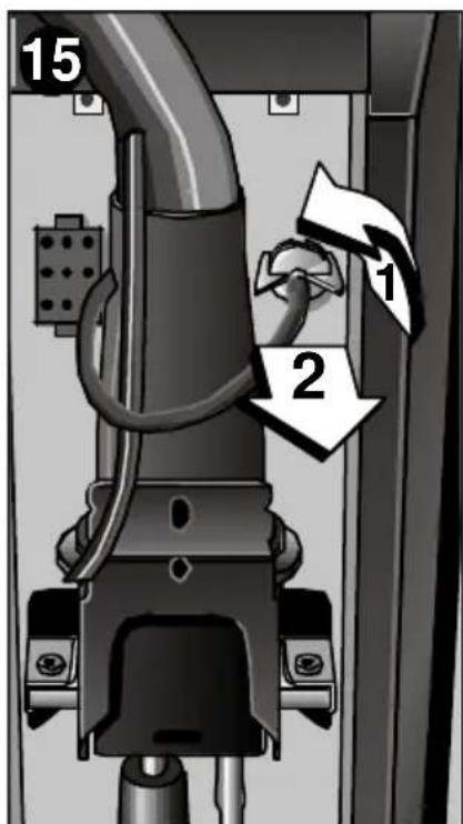 BOSCH B1RKM16002 - Soltar o tubo flexivel - 2