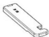 MIDEA MRT18D3BST - Parts already mounted on the door (as shipped): - 2