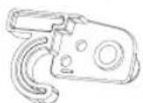 MIDEA MRT18D3BST - Parts already mounted on the door (as shipped): - 4