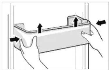 MIDEA MRT18D3BST - Limpieza de la bandeja de la puerta - 1