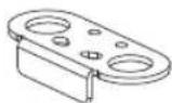 MIDEA MRT18D3BST - Parts already mounted on the door (as shipped): - 7