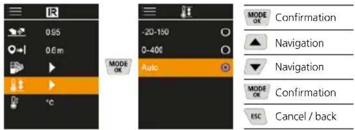 Laserliner ThermoVisualizer Pro - Temperature range - 1