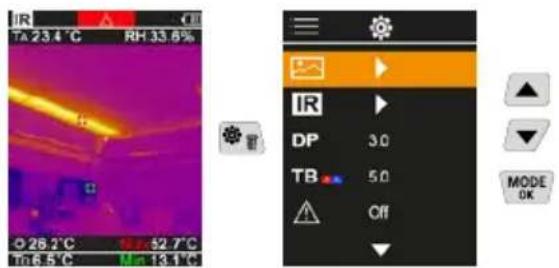 Laserliner ThermoVisualizer Pro - Menu principal - 1