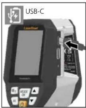 Laserliner ThermoVisualizer Pro - Manipularea accumulatorului litiu-ion - 2
