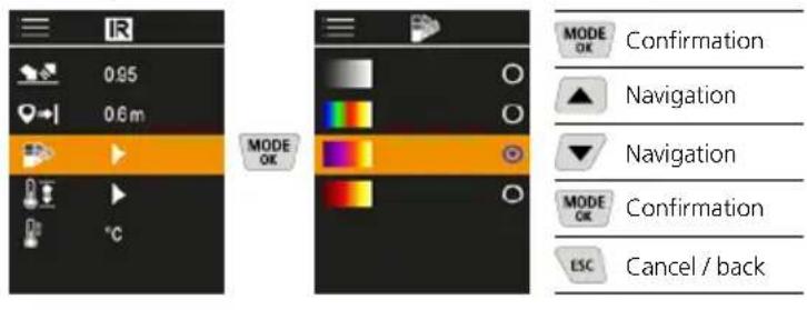 Laserliner ThermoVisualizer Pro - Color palettes - 1