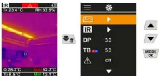 Laserliner ThermoVisualizer Pro - Hauptmenü - 1