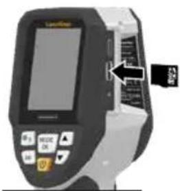 Laserliner ThermoVisualizer Pro - Inserting micro-SD card - 2