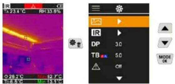 Laserliner ThermoVisualizer Pro - Hovedmenu - 1