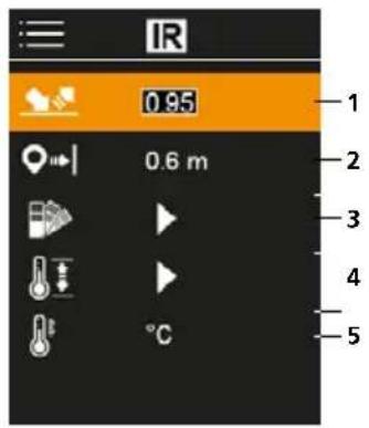 Laserliner ThermoVisualizer Pro - Impostazioni infrarossi - 1